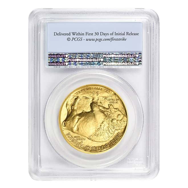 2019 1 oz Gold American Buffalo PCGS MS 70 First Strike