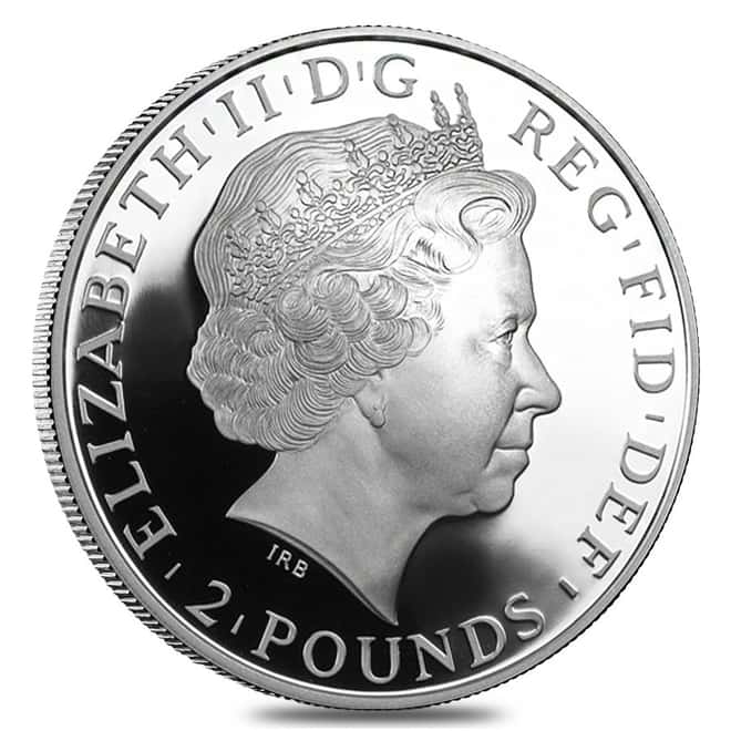 2014 Great Britain 1 oz Proof Silver Year of the Horse Coin .999 Fine (w/Box & COA)