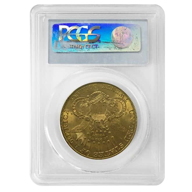 1907 S $20 Liberty Head Double Eagle Gold Coin PCGS MS 63