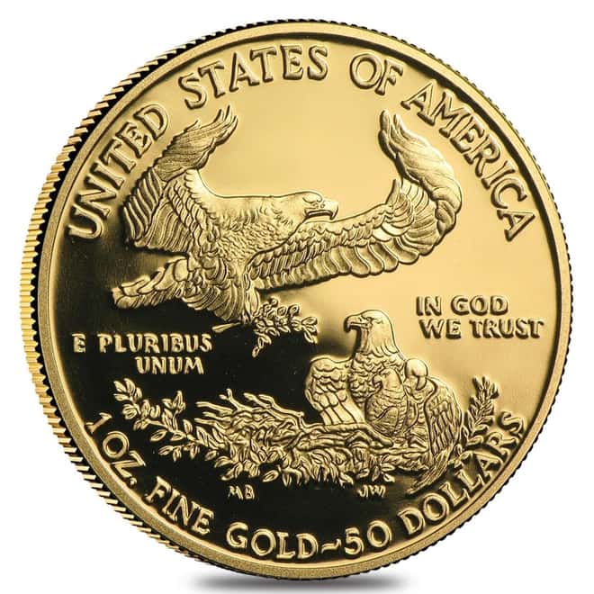 2019-W 1 oz $50 Proof Gold American Eagle (w/Box & COA)