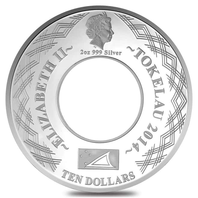 2014 2 oz Tokelau Proof Silver Carousel Horses (w/Box & COA)
