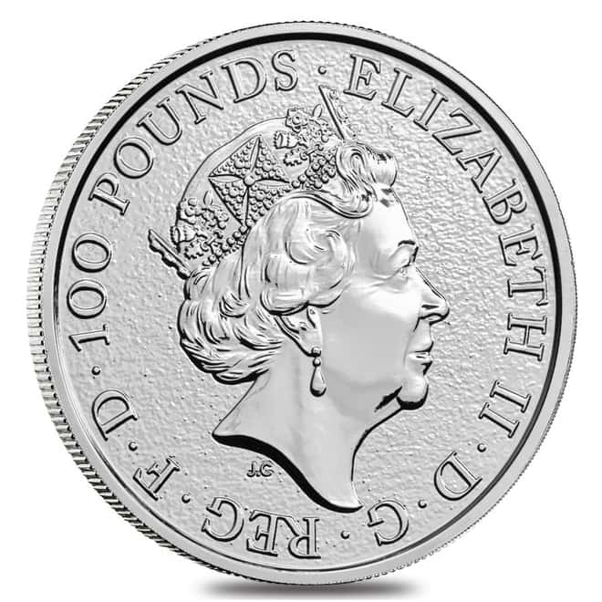 2017 Great Britain 1 oz Platinum Queen's Beasts (Lion) Coin PCGS MS 69 First Strike