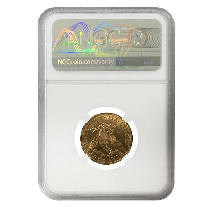 1898 $5 Liberty Head Half Eagle Gold Coin NGC MS 62
