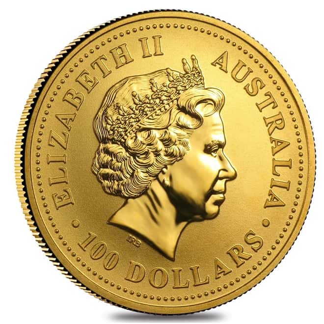 2000 1 oz Australian Gold Nugget Perth Mint Coin .9999 Fine BU