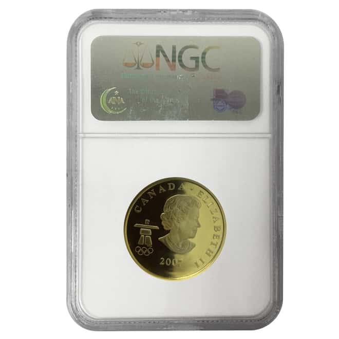 2007 Canada $75 Olympics Athletes Pride 12 gram 14 Karat Proof Gold Coin NGC PF 70 UCAM