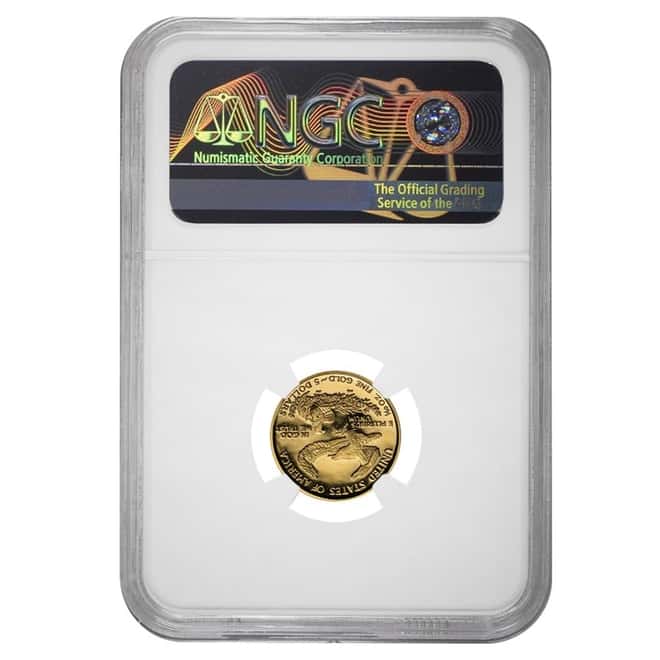 2002 W 1/10 oz $5 Proof Gold American Eagle NGC PF 70 UCAM