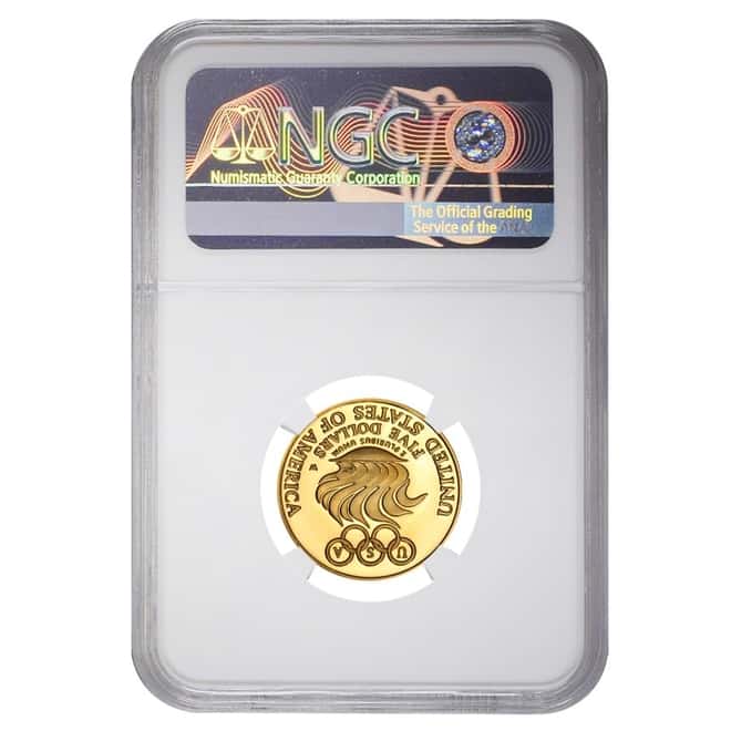 1988 W $5 Olympics Commemorative Gold Coin NGC MS 70