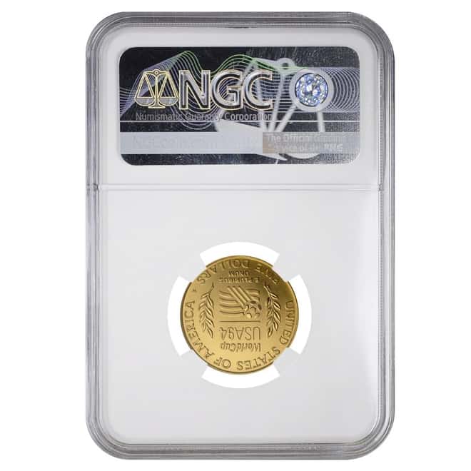 1994 W $5 World Cup Commemorative Gold Coin NGC PF 70 UCAM