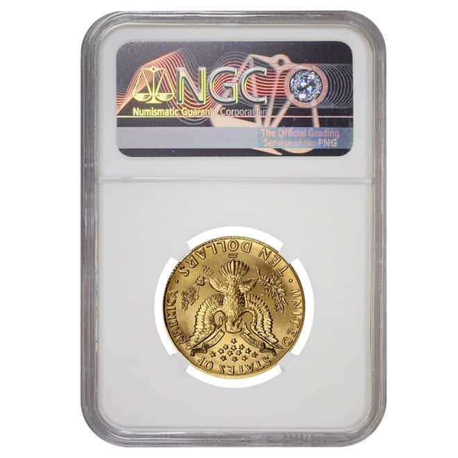 1984 W $10 Olympics Commemorative Gold Coin NGC MS 70
