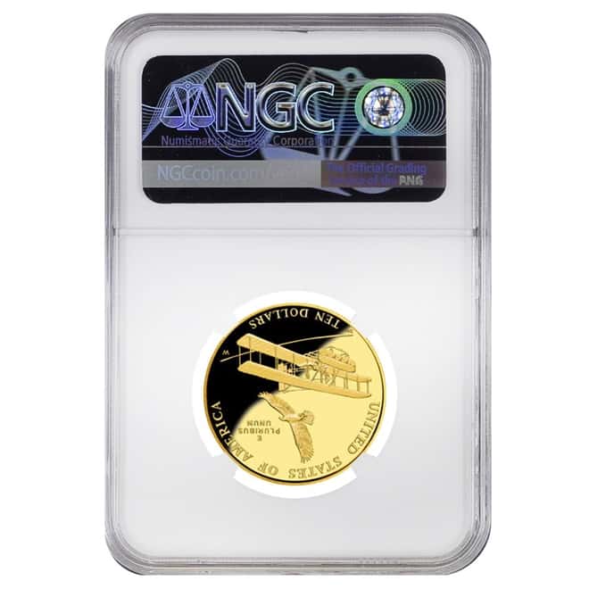 2003 W $10 First Flight Centennial Commemorative Gold Coin NGC PF 70 UCAM