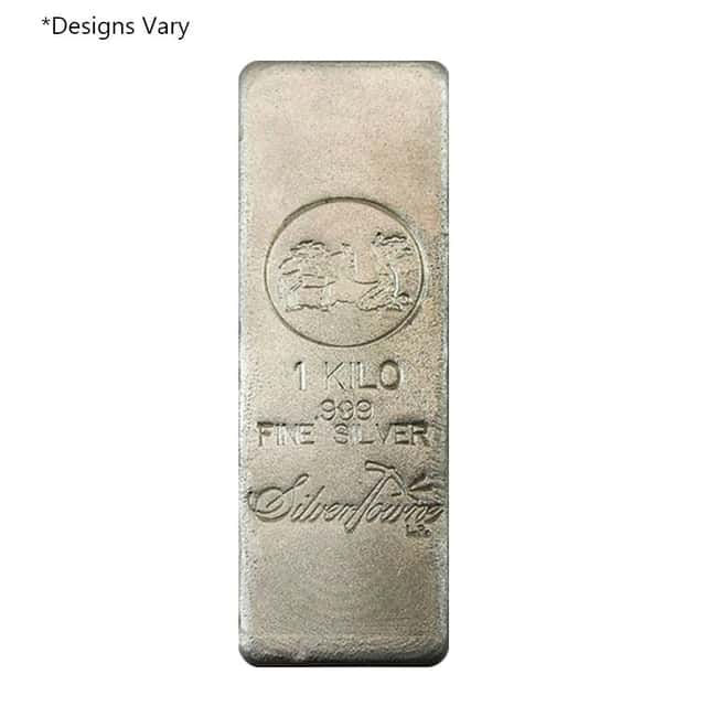 1 Kilo Generic Silver Bar .999 Fine (IRA-approved) 