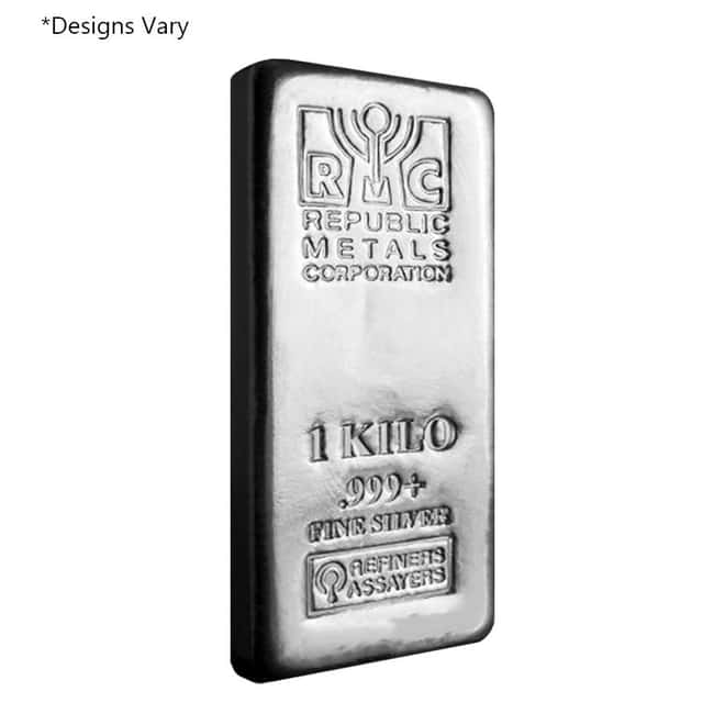 1 Kilo Generic Silver Bar .999 Fine (IRA-approved) 