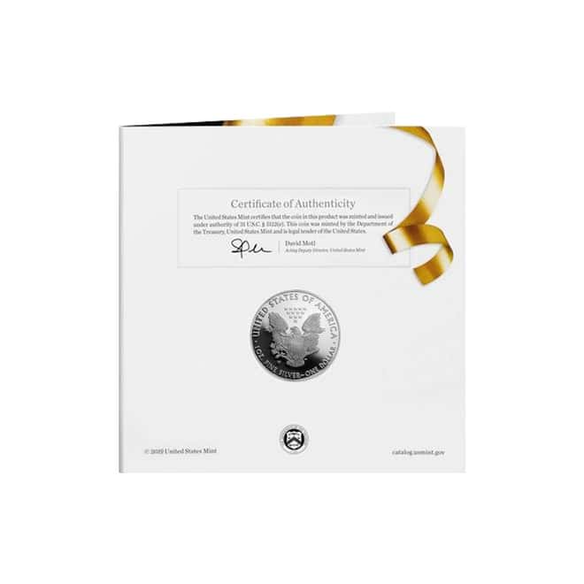 2019-W 1 oz Proof Silver American Eagle Congratulations Set