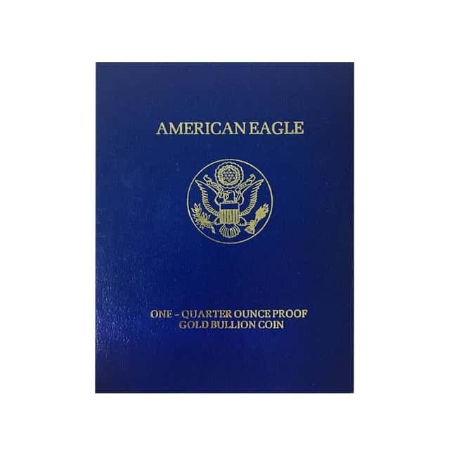 1990-P 1/4 oz $10 Proof Gold American Eagle (w/Box & COA) 