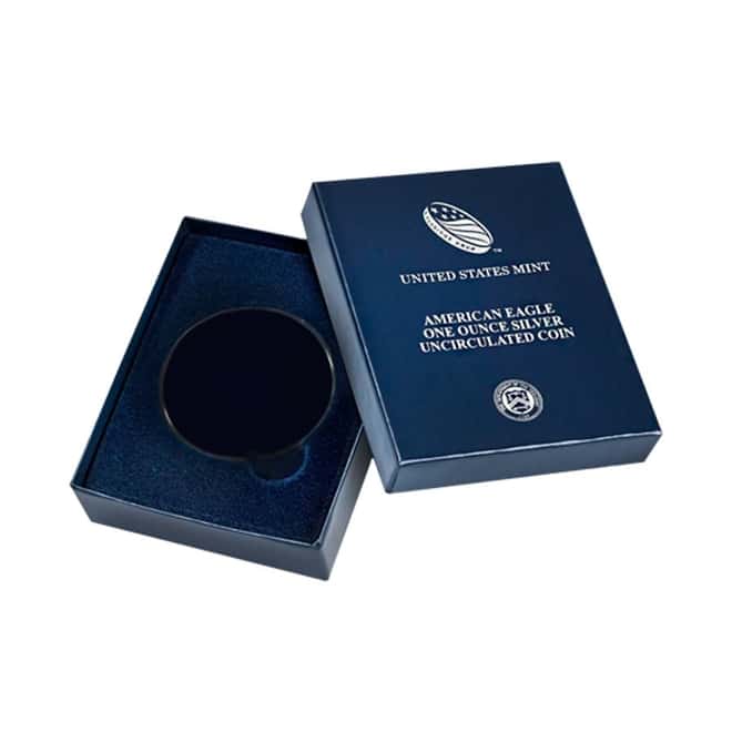 2019-W 1 oz Burnished Silver American Eagle (OEM Box & COA) 