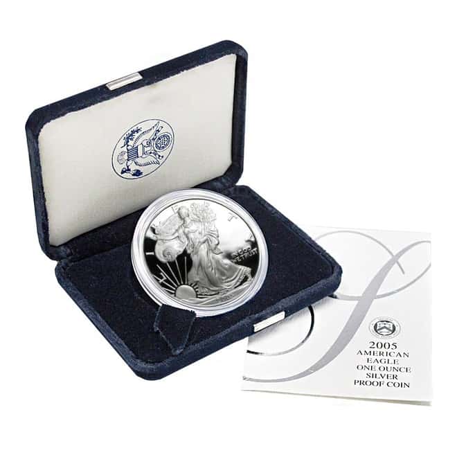 2005-W 1 oz Proof Silver American Eagle (w/Box & COA)