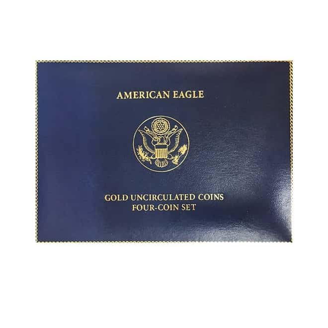 2006 W 1.85 oz Burnished Gold American Eagle 4-Coin Set (w/Box & COA)