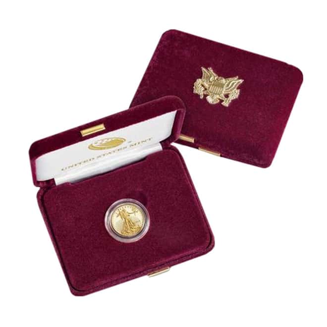 2018-W 1/4 oz $10 Proof Gold American Eagle (w/Box & COA)