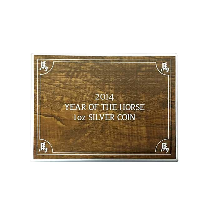 2014 1 oz Niue Proof Silver $2 Year of the Horse (w/Box & COA)
