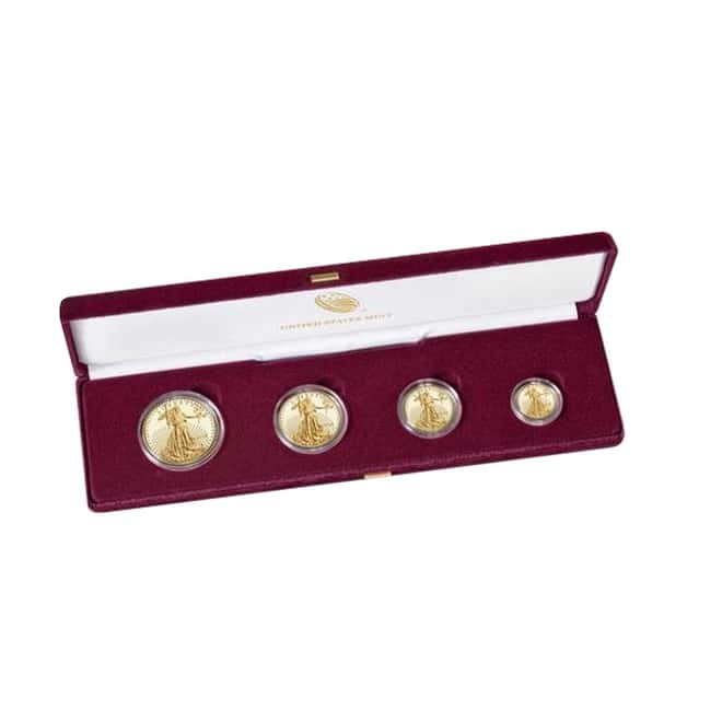 2018-W 1.85 oz Proof Gold American Eagle 4-Coin Set (w/Box & COA)