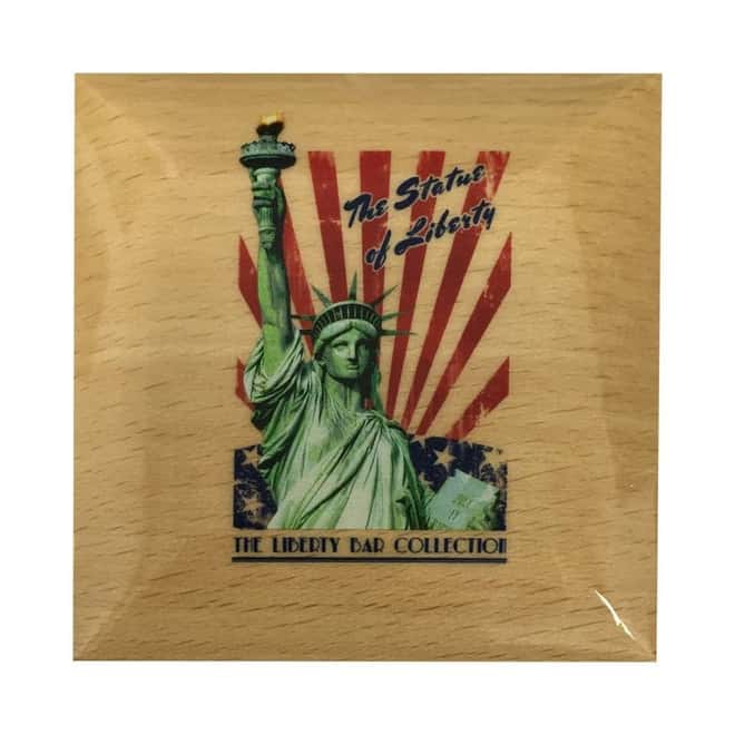 2017 2 oz Cook Islands Statue of Liberty Proof Silver Bar Coin $10 .999 Fine (w/Box&COA)