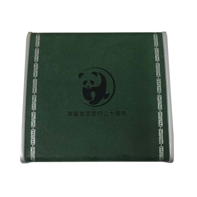 2002 1/10 oz Platinum Chinese Panda 100 Yuan 20th Anniv Commemorative (w/Box & COA)
