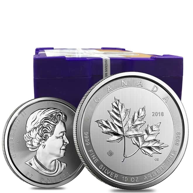 2018 10 oz Canadian Magnificent Silver Maple Leaf .9999 Fine $50 Coin BU (In Cap)