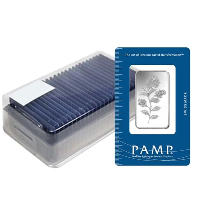 1/2 oz PAMP Suisse Rosa Silver Bar .999 Fine (In Assay)