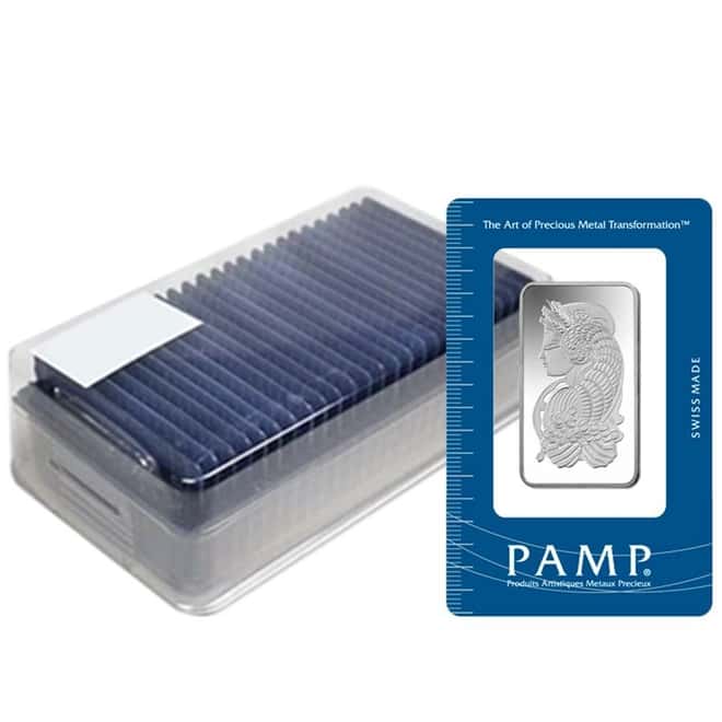 1 oz PAMP Suisse Lady Fortuna Silver Bar .999 Fine (In Assay)