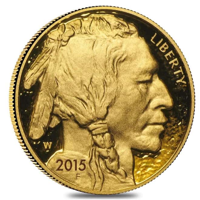 2015 W 1 oz $50 Proof Gold American Buffalo (w/Box & COA)