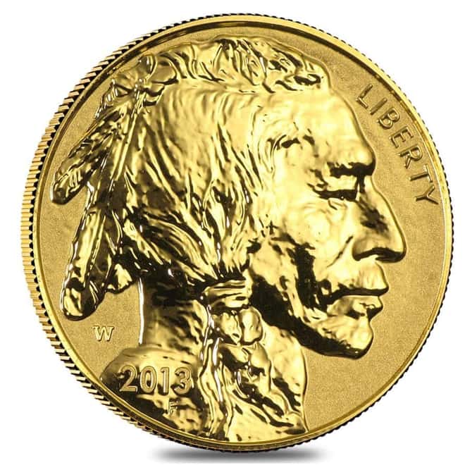 2013 W 1 oz $50 Reverse Proof Gold American Buffalo (w/Box & COA)