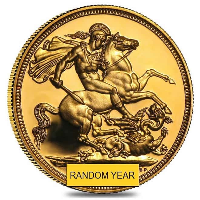 British Gold Proof Sovereign Coin (Random Year, Elizabeth II)