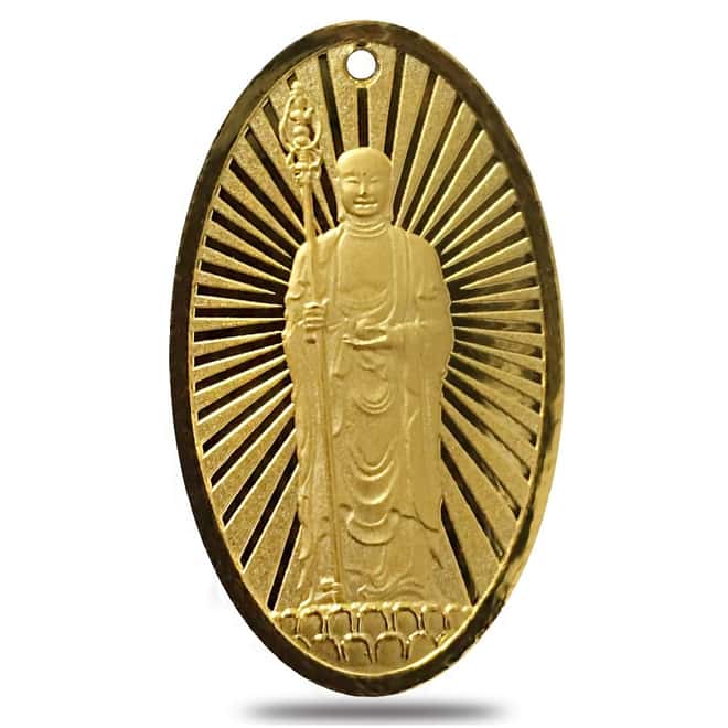 10 gram China Construction Bank (CCB) Mount Jiuhua Gold Oval Medallion .9999 Fine