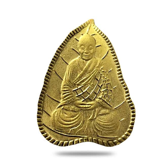 8 gram Chinese Buddha Leaf Gold Pendant .999 Fine