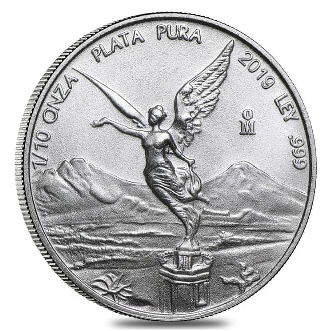2019 1/10 oz Mexican Silver Libertad Coin .999 Fine BU