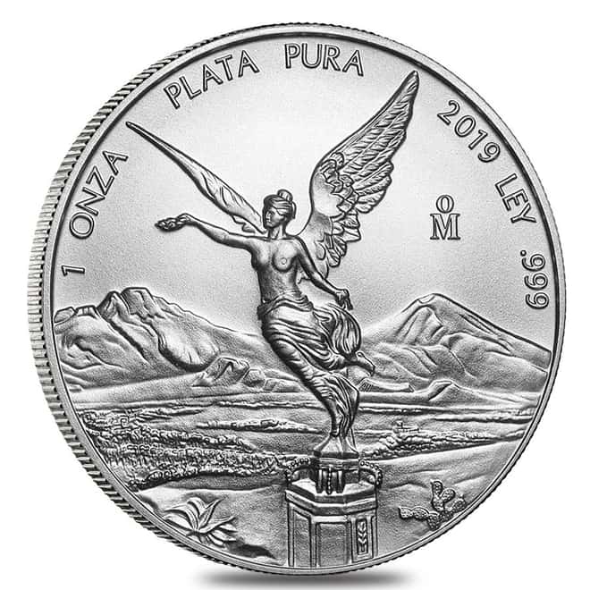 2019 1 oz Mexican Silver Libertad Coin .999 Fine BU