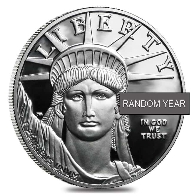 1/2 oz Proof Platinum American Eagle In Cap (Random Year)