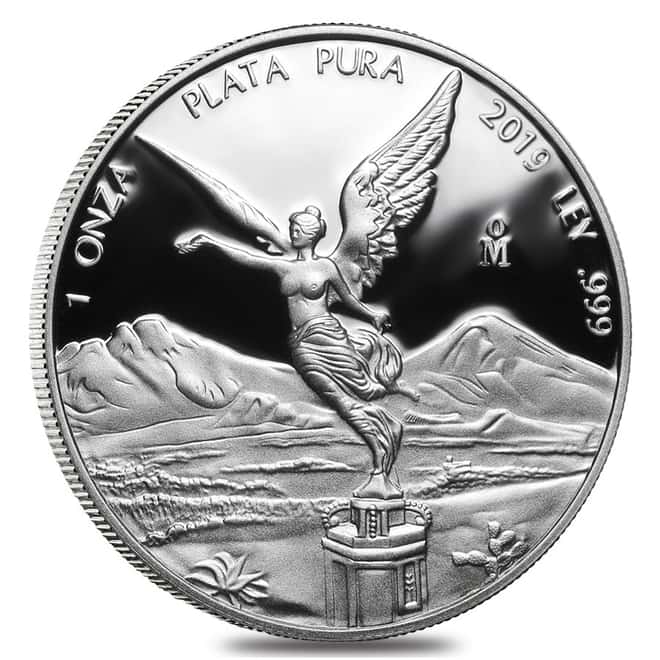2019 1 oz Mexican Silver Libertad Coin .999 Fine Proof (In Cap)