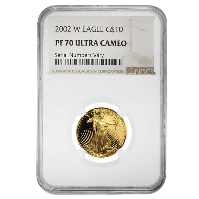 2002 W 1/4 oz $10 Proof Gold American Eagle NGC PF 70 UCAM
