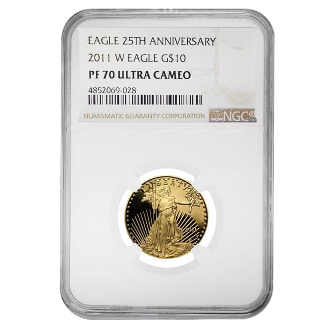 2011 W 1/4 oz $10 Proof Gold American Eagle NGC PF 70 UCAM