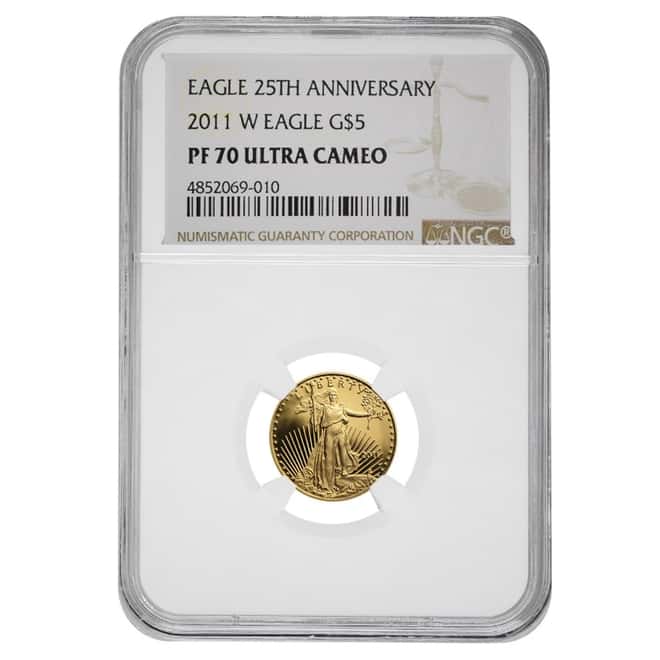 2011 W 1/10 oz $5 Proof Gold American Eagle NGC PF 70 UCAM