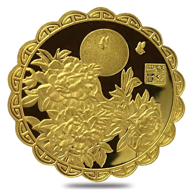 10 gram Chinese Good Fortune Gold Medal .9999 Fine