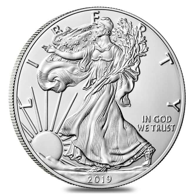 2019-W 1 oz Burnished Silver American Eagle (w/Box & COA) 