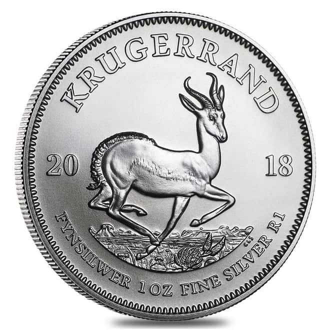 Monster Box of 500 - 2018 South Africa 1 oz Silver Krugerrand BU (20 Roll, Tube, Lot of 25)
