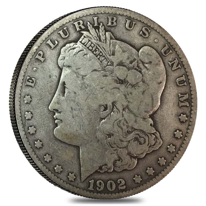 1902 S Silver Morgan Dollar G-VG