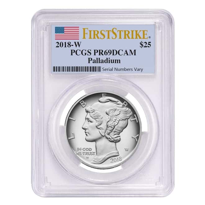 2018-W 1 oz Proof Palladium American Eagle PCGS PF 69 FS
