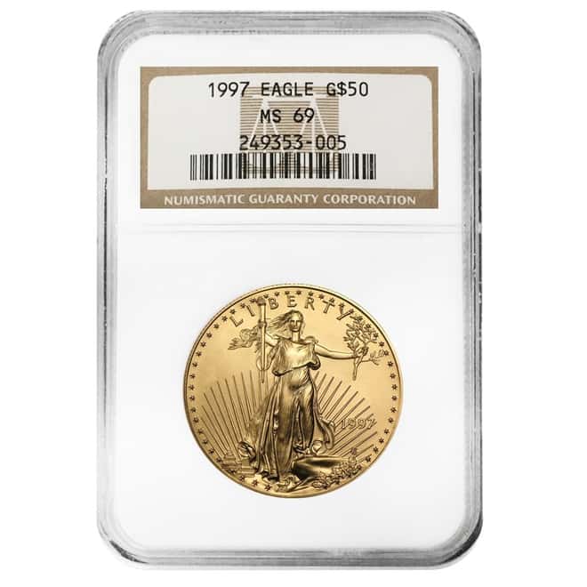 1997 1 oz $50 Gold American Eagle NGC MS 69
