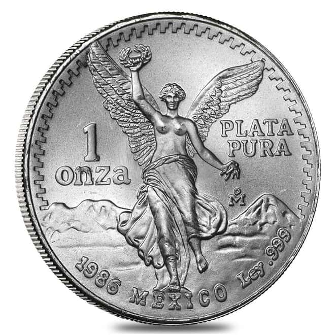 Roll of 20 - 1986 1 oz Mexican Silver Libertad Coin BU