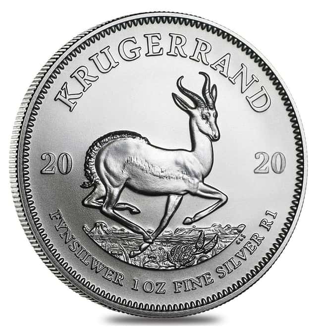2020 South Africa 1 oz Silver Krugerrand BU