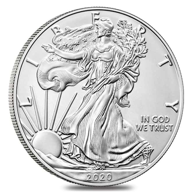 2020-W 1 oz Burnished Silver American Eagle (w/Box & COA)